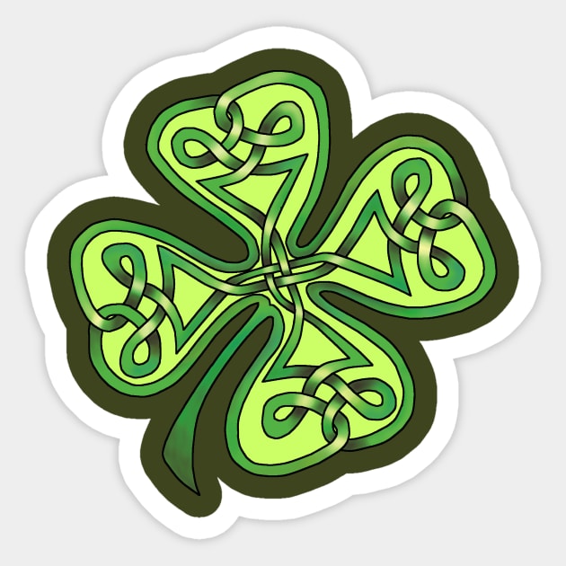 Four Leaf Clover Sticker by KnotYourWorld4